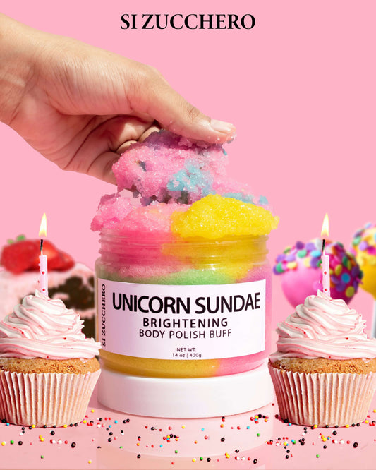 Si Zucchero-First Gourmet Inspired skincare Unicorn Sundae Body Polish Buff