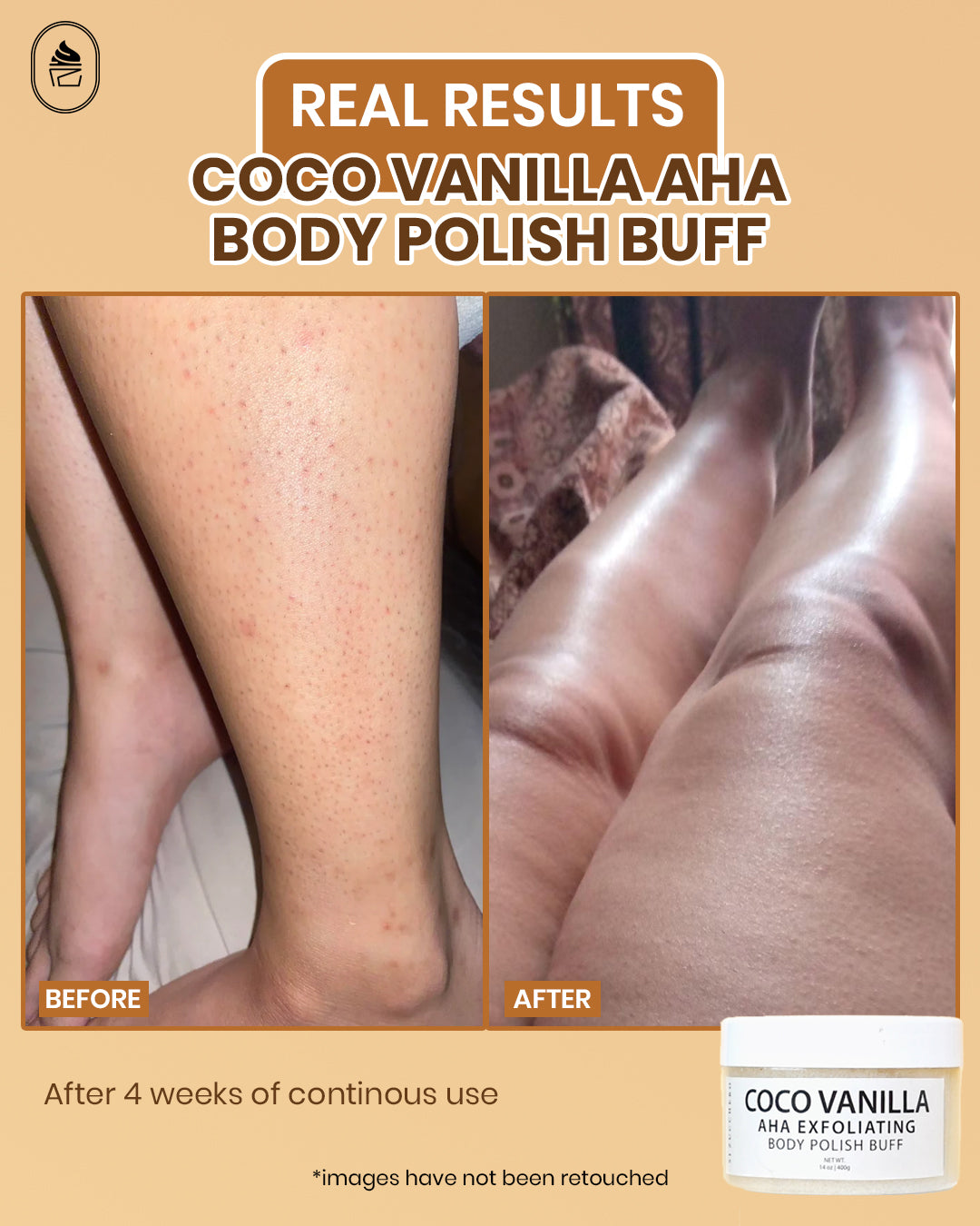 Coco Vanilla AHA Exfoliating Body Polish Buff