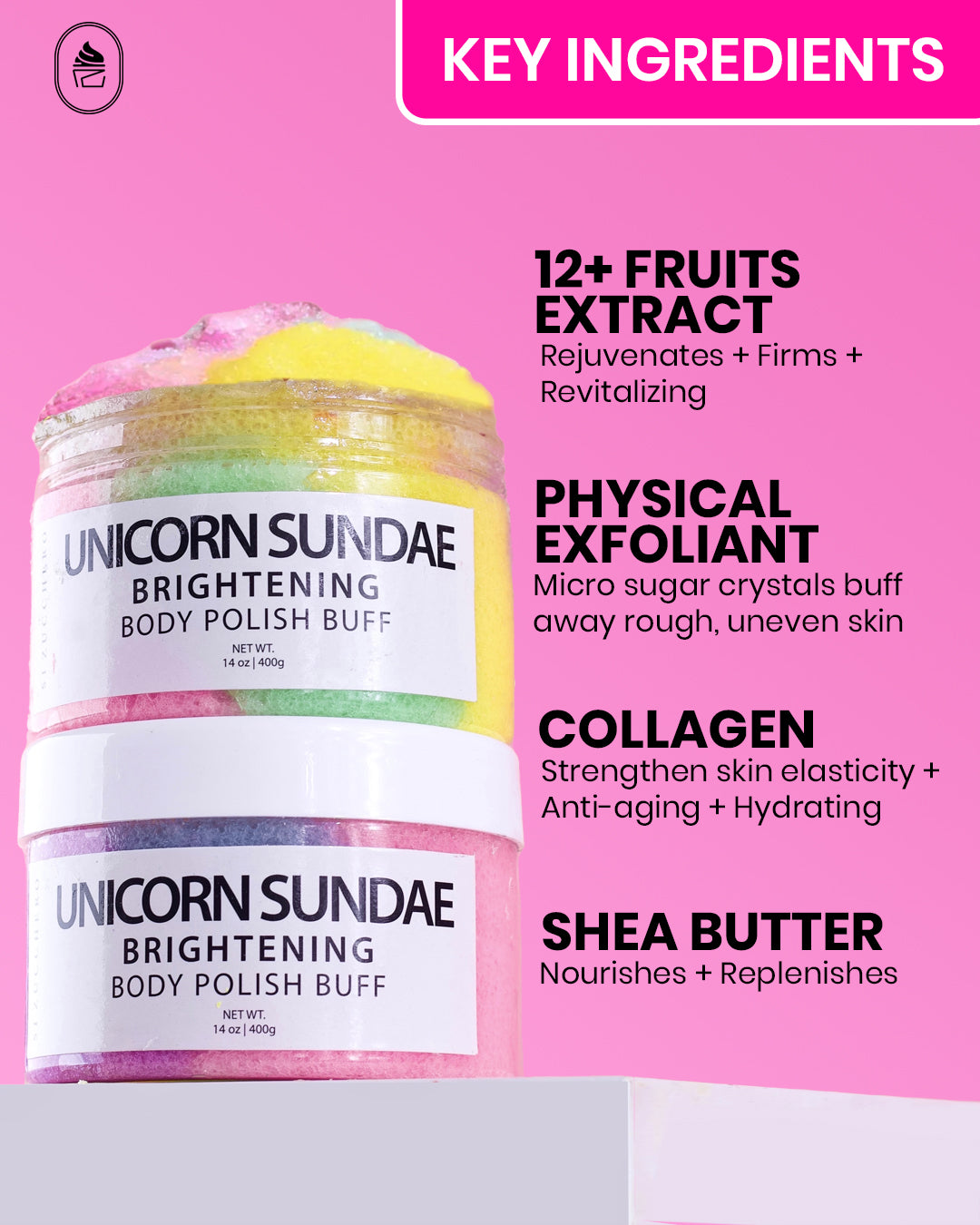 Unicorn Sundae Brightening Body Polish Buff